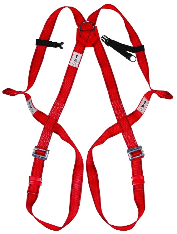 ArnÃ©s anticaÃ­da con anclaje dorsal y frontal