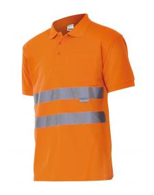 Polo de alta visibilidad manga corta