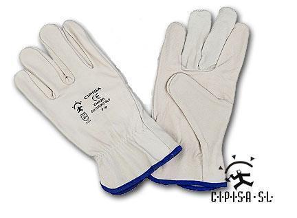 Guante piel flor vacuno