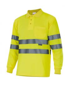 Polo de alta visibilidad manga larga