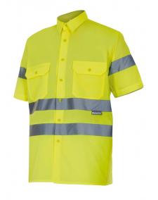 Camisa alta visibilidad manga corta