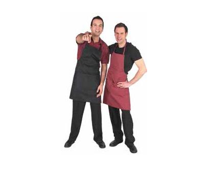 Delantal con peto 2 bolsillos