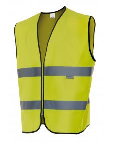 Chaleco alta visibilidad con cremallera