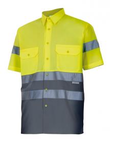 Camisa bicolor alta visibilidad.
