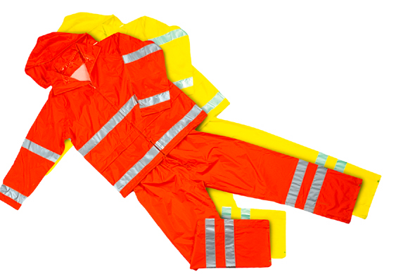 Conjunto impermeable de alta visibilidad
