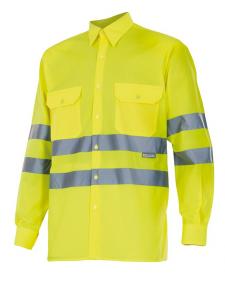 Camisa alta visibilidad manga larga