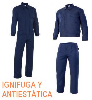 Ropa ignÃ­fuga y antiestÃ¡tica
